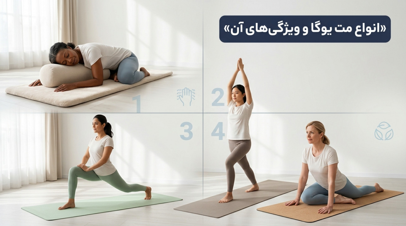 انواع مت یوگا و ویژگی‌های آن
